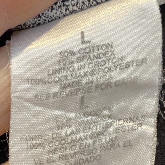 ATHLETIC WORKS -- Full Yoga Pants, Black with Blue Stripe Down the Leg, *WO - Picture 7 of 8